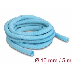 Organizator cabluri cu auto-inchidere/rezistent la caldura 5m x 10mm Albastru, Delock 20880