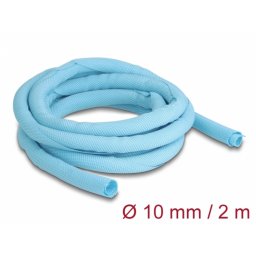Organizator cabluri cu auto-inchidere/rezistent la caldura 2m x 10mm Albastru, Delock 20876