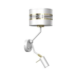 Lampă de perete ULTIMO 1xE27/40W/230V + 1xGU10/MR11/7W albă