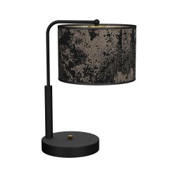Lampă de masă SATINO 1xE27/60W/230V neagră/aurie