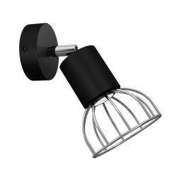Spot de perete DANTE 1xGU10/25W/230V negru/crom lucios