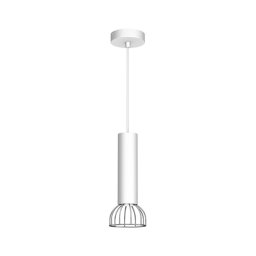 Lustră pe cablu DANTE 1xGU10/25W/230V albă/crom lucios