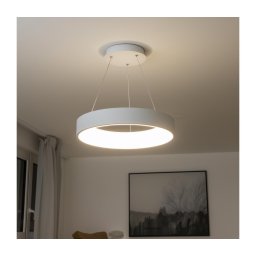 Brilagi - Lustra LED reglabilă pe cablu, 40W/230V, 3000-6500K, albă, cu telecomandă