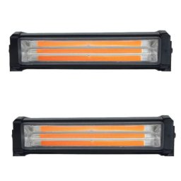 Set 2X Rampa avertizare galbena 3 LED COB