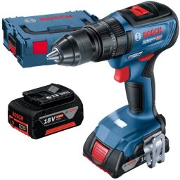 Masina de gaurit cu percutie cu acumulatori Bosch GSB 18V-50, 2 acum. 5Ah si L-BOXX