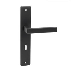 Kuchinox KRA 911A Set manere usa de interior, negru mat, cu inchidere tip cheie