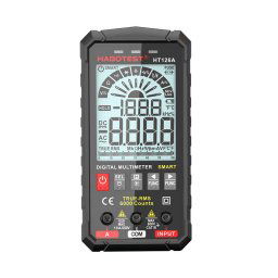 Aparat de masura digital Habotest HT126A, Multimetru, True RMS, NCV, Display TN, Negru