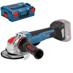Polizor unghiular cu acumulator 18V Bosch GWX 18V-10 PC, diametru disc 125 mm, prindere X-lock, 9000 rpm, livrat fara acumulator si incarcator in valiza de transport