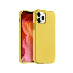 Husa iPhone 12 Pro Max 6.7 Silicon Liquid Yellow