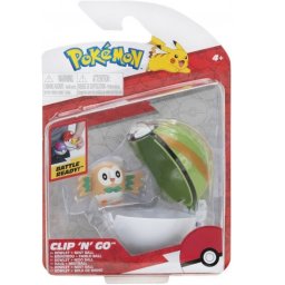 POKEMON Figurine CLIP' N' GO - Rowlet + Nest Ball