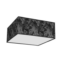 Plafonieră SATINO 3xE27/60W/230V neagră/argintie