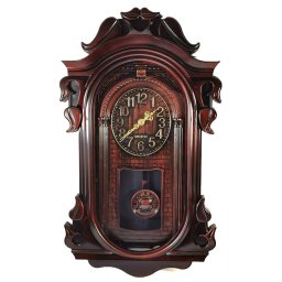 Ceas de Perete Vintage cu Pendulă, Mecanism Silențios și Design Clasic, Model WZ4778