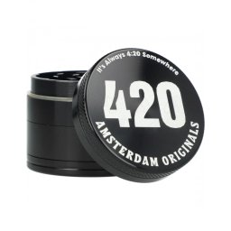 Amsterdam Originals Grinder 420 aluminiu negru 4 Parti Ø40mm
