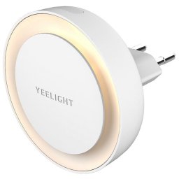 Lampa LED De Veghe Yeelight LED Round Plug-in Night Light, Cu Senzor De Lumina, 0.5W, Temperatura Lumina 2700K, Alimentare Retea, Alb