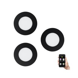 Eglo 900105 - Set de 3 corpuri de iluminat LED dimabile pentru baie FUEVA-ZLED/2,8W/230V IP44