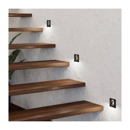 Corp de iluminat LED pentru scări MECINOS LED/2W/230V negru Eglo 99644