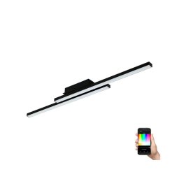 Plafonieră LED RGBW dimabilă FRAIOLI-ZLED/32W/230V negru Eglo 900079