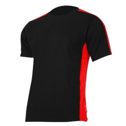 Tricou bumbac multicolor / negru-rosu - 3xl