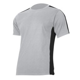 Tricou bumbac multicolor / gri-negru - 3xl