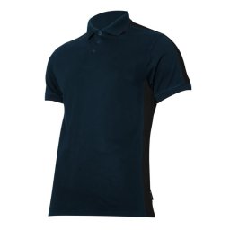 Tricou bumbac polo multicolor / albastru-negru - xl