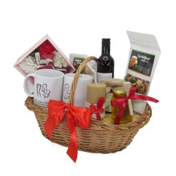 Cos cadou traditional, Nasii se aleg cu sufletul, produse naturale, 10 piese - ALIF202009