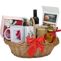 Cos cadou traditional, Cei mai iubiti bunici, produse naturale, 10 piese - ILIF202010
