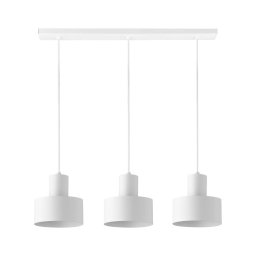 Lustră pe cablu RIF 3xE27/60W/230V albă