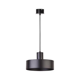 Lustră pe cablu RIF 1xE27/60W/230V d. 25 cm neagră