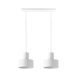Lustră pe cablu RIF 2xE27/60W/230V albă