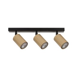 Spot ZOOM 3xGU10/25W/230V negru/auriu