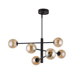 Lustră pe tijă ORO 6xG9/12W/230V neagră/aurie