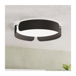 Eglo 99621 - Plafonieră LED VALCASOTTO, 20 W, 230 V, Ø 37 cm, negru