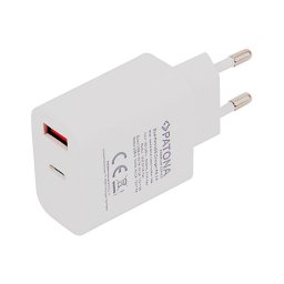 Adaptor cu port USB și USB-C 18W Power Delivery PATONA