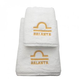 Set 2 Prosoape baie cu broderie Balanta, bumbac 100%