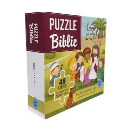 Puzzle 48 de piese - Isus binecuvanteaza copiii