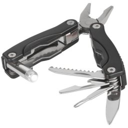 Cleste multifunctional 8 functii cu lumina led, Everestus, 20IAN1019, Negru, Aluminiu