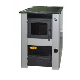 SOBA INCALZIRE CENTRALIZATA CU PLITA DIN OTEL GRI CONCEPT 2 MINI 25kW SX, 204753