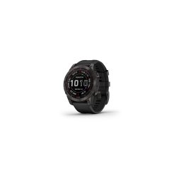 Ceas Garmin Fenix 7 Sapphire Solar Black Ti/Black, 47mm