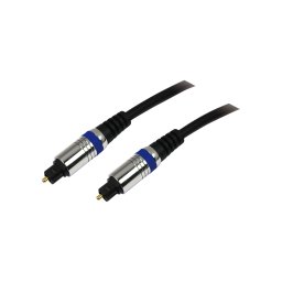 CABLU audio LOGILINK Toslink Optic (T/T)(pt. conexiune optica intre BLU-Ray si echipamentul audio), 1.5m, premium, black, inchCAB11