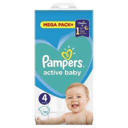 Scutece Pampers Active Baby, Nr.4, 9-14 kg, Mega Box 132 buc