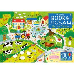 Set Puzzle si Carte - On the Farm Usborne Books