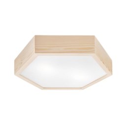 Plafonieră HEX NATURAL 2xE27/60W/230V d. 43 cm pin