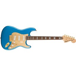 Squier 40th Anniv Strat Gold Edition LRL Lake Placid Blue