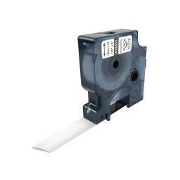 Tub termocontractabil compatibil DYMO Rhino alb 12 mm pentru identificarea si etichetarea cablurilor electrice 18055