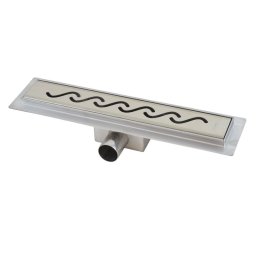 Rigola dus Ermetiq 80 cm, cu gratar inox, 50 mm cu izolatie, Model E
