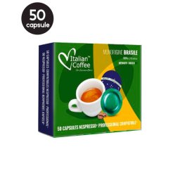 50 Capsule Italian Coffee Brasile - Compatibile Nespresso Professional