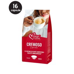 16 Capsule Italian Coffee Espresso Cremoso - Compatibile Bialetti Mokespresso