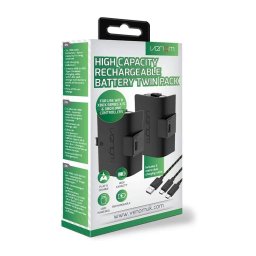 Venom VS2883 Xbox Series S&X/Xbox One 1100mAh Battery (2 buc.) + 3 m Charging Cable (Black)