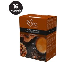 16 Capsule Italian Coffee Nocciola - Compatibile Lavazza Firma