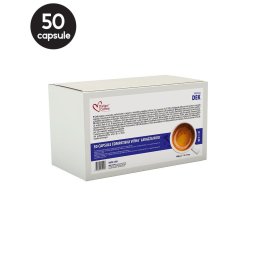 50 Capsule Italian Coffee Espresso Dek - Compatibile Lavazza Firma
